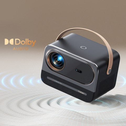 Projektor multimedialny U12 z głośnikami stereo LCD FullHD 1080p - czarny