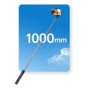 Selfie stick kij tripod do zdjęć teleskopowy z uchwytem na telefon 1m