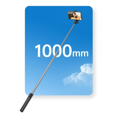 Selfie stick kij tripod do zdjęć teleskopowy z uchwytem na telefon 1m