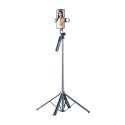 Selfie stick teleskopowy statyw do zdjęć z podwójną lampą i uchwytem na telefon 1.75m