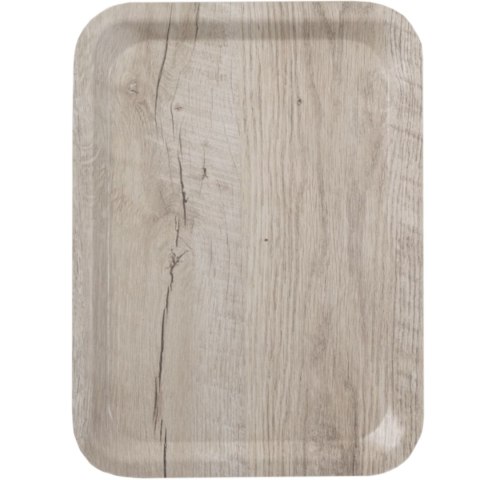 Taca do serwowania prostokątna antypoślizgowa 240x340 mm - jasne drewno