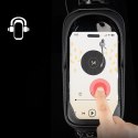 Torba sakwa rowerowa na ramę pancerna z kieszonką na telefon 1.7 l - czarna
