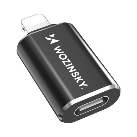 Adapter przejściówka iPhone Lightning - USB-C - czarny