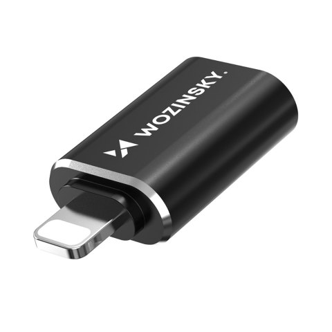 Adapter przejściówka iPhone Lightning - USB-C - czarny