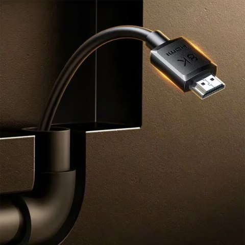 Kabel przewód audio wideo HDMI 8K 5m - czarny