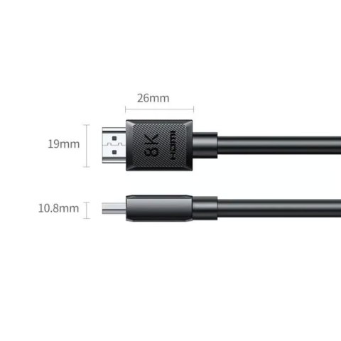 Kabel przewód audio wideo HDMI 8K 5m - czarny