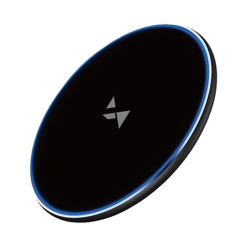 Ładowarka indukcyjna bezprzewodowa Qi z kablem USB-C 15W - czarny