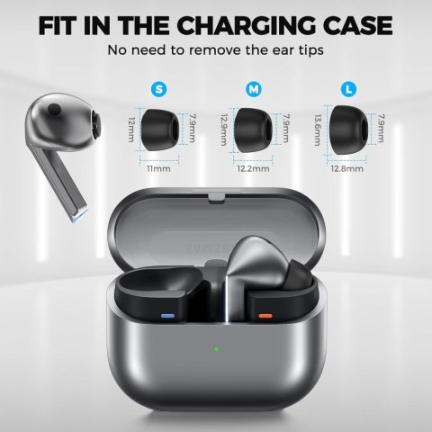 Nakładki do słuchawek Samsung Galaxy Buds 3 Pro w rozmiarach S / M / L czarne - 3 szt.