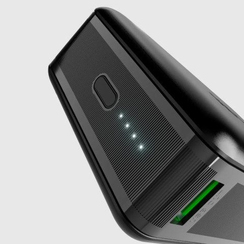 Powerbank 20000mAh do laptopa tabletu smartfona PD AFC USB-C USB-A 65W - czarny