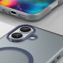 Etui case na iPhone 17 Magnetic Abrasive MagSafe - matowe niebieskie