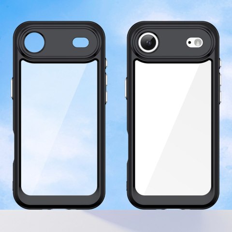 Etui case pokrowiec na iPhone 17 Air Outer Space - czarne przezroczyste