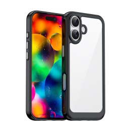 Etui case pokrowiec na iPhone 17 Outer Space - czarne przezroczyste