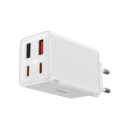 Ładowarka sieciowa USB-C USB-A GaN6 Pro 100W z kablem USB-C 1m - biała