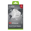 Adapter sieciowy podróżny CH Szwajcaria - biały