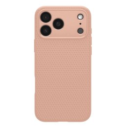 Etui pokrowiec case na iPhone 17 Pro Max Liquid Air - tytanowo-różowe