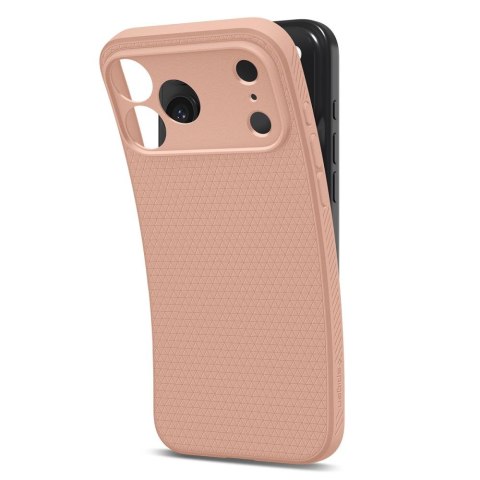 Etui pokrowiec case na iPhone 17 Pro Max Liquid Air - tytanowo-różowe