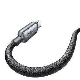 Kabel przewód w oplocie USB-A - USB-C 66W 1.2m - czarny