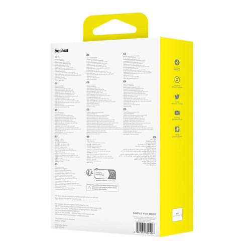 Powerbank 10000mAh 22.5W z wyświetlaczem wbudowanym kablem USB-C Qpow Pro+- fioletowy