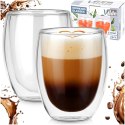 SZKLANKI TERMICZNE 2szt. 370ml Z PODWÓJNĄ SCIANKĄ DO KAWY HERBATY 139820