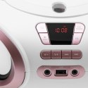 Radio Boombox CD MP3 AD1181 biało-miedziany