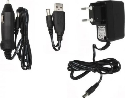 ŁADOWARKA VARTA LCD CHARGER 57070 zasilanie 230V/12V car/5V USB