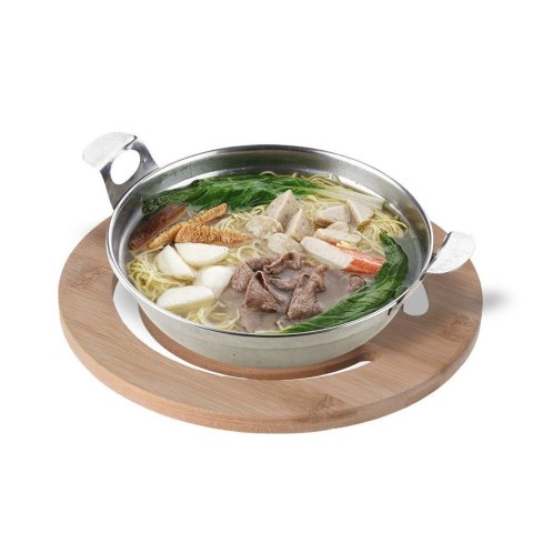 Podstawka podkładka pod gorący garnek naczynia garnki bambusowa 20cm EXCELLENT HOUSEWARE 121515-O