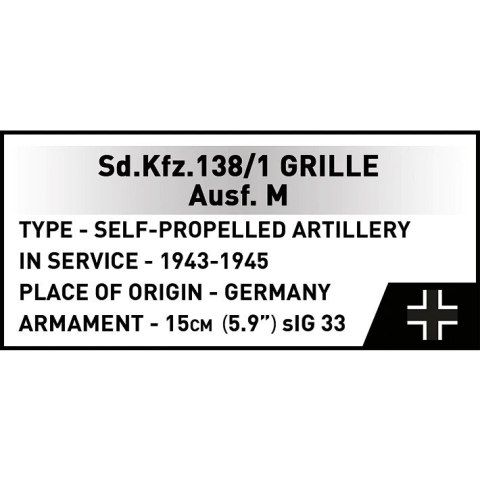 Klocki SD.KFZ.138/1 Grille 720 elementów