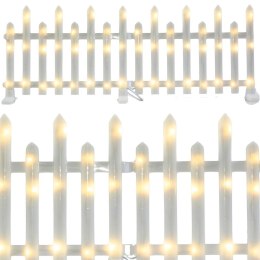 PŁOTEK DEKORACYJNY LED 8SZT CIEPŁY BIAŁY