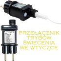 PŁOTEK DEKORACYJNY LED 8SZT CIEPŁY BIAŁY