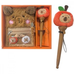 Pamiętnik pluszowy kapibara z długopisem