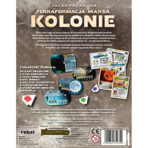 GRA PLANSZOWA TERRAFORMACJA MARSA: KOLONIE dodatek