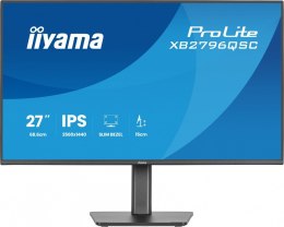 Monitor ProLite 27 cali XB2796QSC-B1 IPS,QHD,HDMI,USB-C (PD 65W),75Hz, 350cd, 1xUSB 3.2 , 1xUSB-C, 2x2W, HAS 150/PIVOT/obrót sto