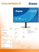 Monitor ProLite 27 cali XB2796QSC-B1 IPS,QHD,HDMI,USB-C (PD 65W),75Hz, 350cd, 1xUSB 3.2 , 1xUSB-C, 2x2W, HAS 150/PIVOT/obrót sto