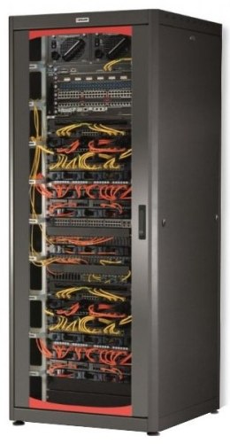 INTELLINET Szafa stojąca złożona 42U 600x600 rack 19 drzwi szkło czarna I-CASE EP-4260BKT
