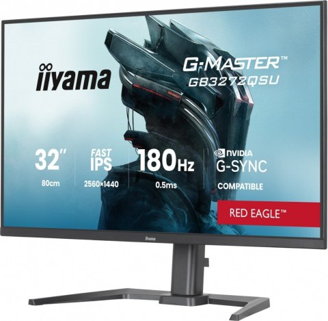 Monitor 31.5 cala GB3272QSU-B1 QHD,IPS,180Hz,2xHDMI,DP,400CD, 2xUSB 3.2 , 2xUSB-C,G-SYNC Compatible, 2x5W, , HAS 150