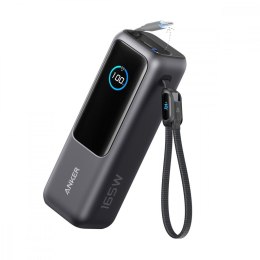 Powerbank ZOLO 25000mAh 165W wbudowany kabel USB-C szary