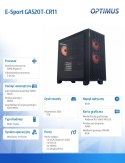 Komputer E-Sport GA520T-CR11 Ryzen 5 4500/16GB/1TB/RX 9060 OC 8GB/W11H