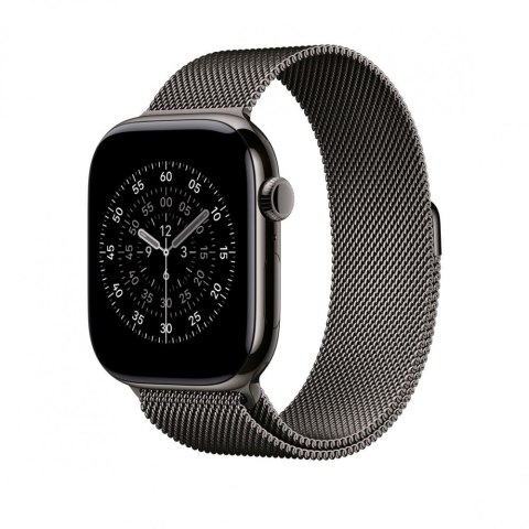 Bransoleta mediolańska w kolorze łupku do koperty 46 mm - rozmiar S/M
