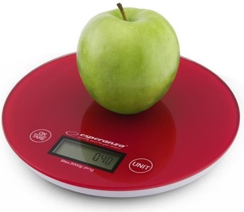 Waga kuchenna ESPERANZA EKS003R (Maks. 5000g /Czerwony )