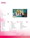 Telewizor LED 85 cali 85A6Q