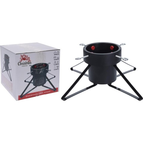 STOJAK CHOINKOWY METALOWY 4 NOGI CZARNY