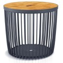 STOLIK KOSZ 38,6x35,8CM CLUBO ANTRACYT