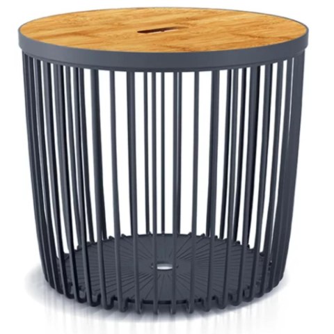 STOLIK KOSZ 38,6x35,8CM CLUBO ANTRACYT