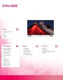 Telewizor TV A Pro 2026 55 cali