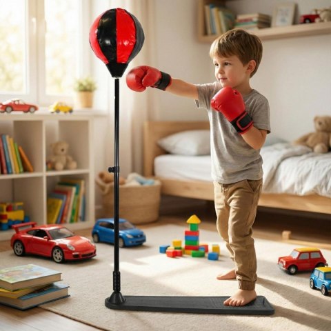 ZESTAW BOKSERSKI ENERO DLA DZIECI REGULOWANY 75-128CM I RĘKAWICE