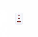 Ładowarka zasilacz GAN 2x 65W 2x USB-C 1x USB-A