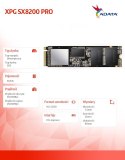 Dysk SSD XPG SX8200 PRO 512GB PCIe 3.5/2.3 GB/s M.2