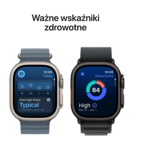Watch Ultra 3 GPS + Cellular, koperta 49 mm z tytanu w kolorze czarnym, opaska Alpine w kolorze czarnym - rozmiar S
