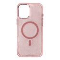 Etui brokatowe na Samsung Galaxy S25 Edge MagSafe Glitter Case - różowe