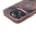 Etui brokatowe na Samsung Galaxy S25 Edge MagSafe Glitter Case - różowe